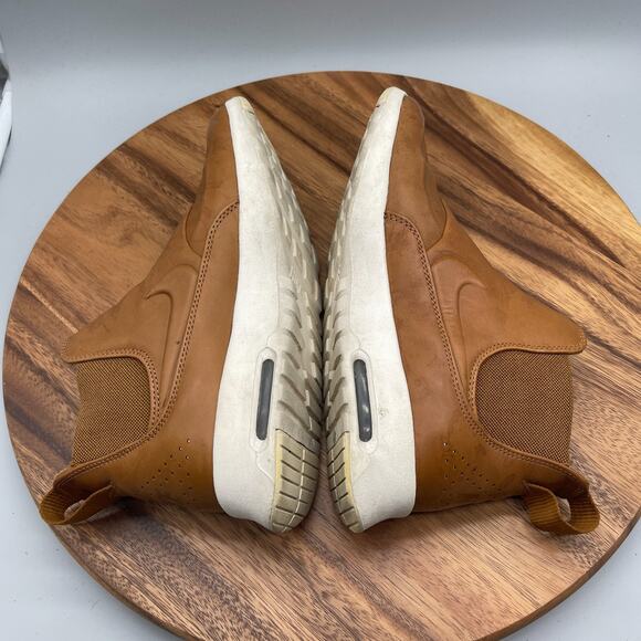 Nike Air Max Thea Mid Shoes Womens 7.5 Brown Leather Comfort Walking Gym Sneaker - Picture 6 of 8